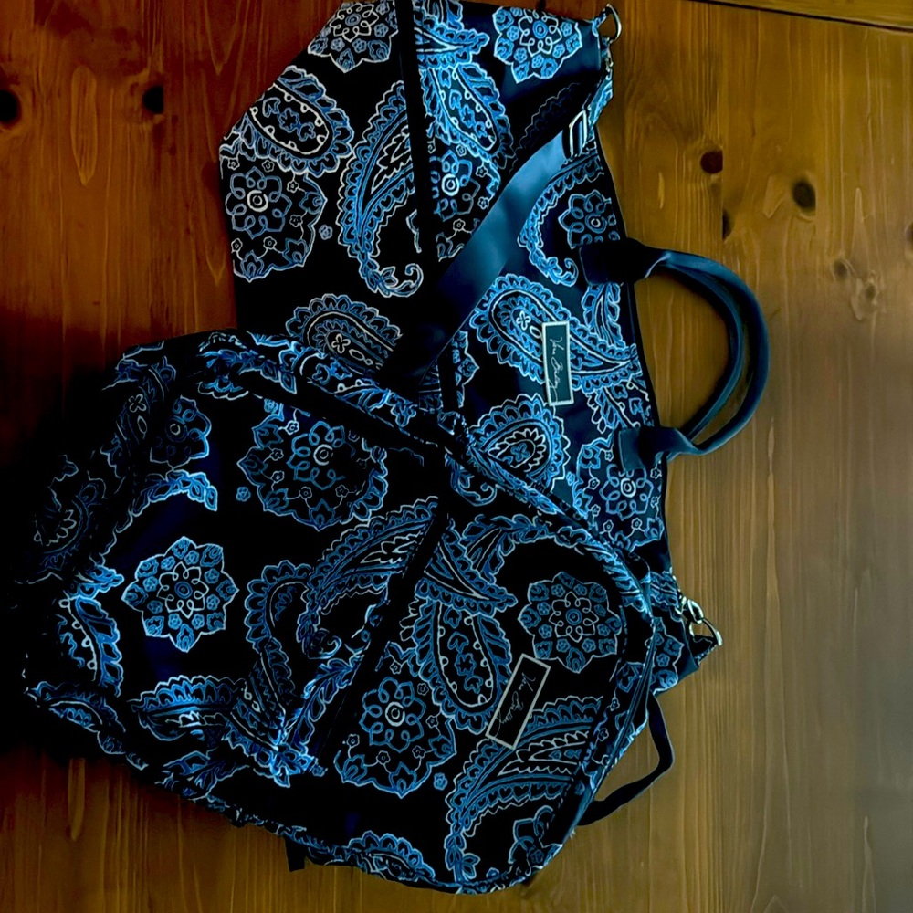 Vera Bradley matching Weekender & Backpack in Deep Night Paisley.